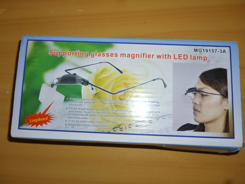 Lupa Con Lentes Intercambiables Y Lámpara De Iluminación