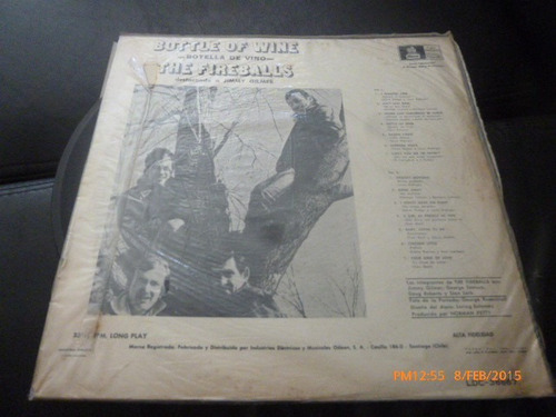 Vinilo Lp The Fireballs -- Botella De Vino (u960