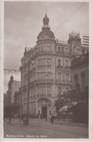 Antigua Postal Banco De Italia En Buenos Aires Argentina