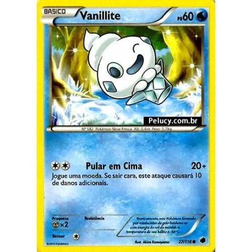 Vanillite - Pokémon Água Comum - 27/116 - Pokemon Card Game