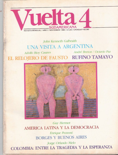 Revista Vuelta (n 4) Octavio Paz, Bretón, Bioy Casares, Etc.