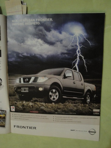 Publicidad Nissan Frontier Año 2010