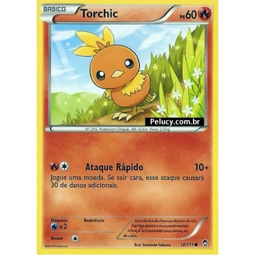 Torchic - Pokémon Fogo Comum - 12/111 - Pokemon Card Game