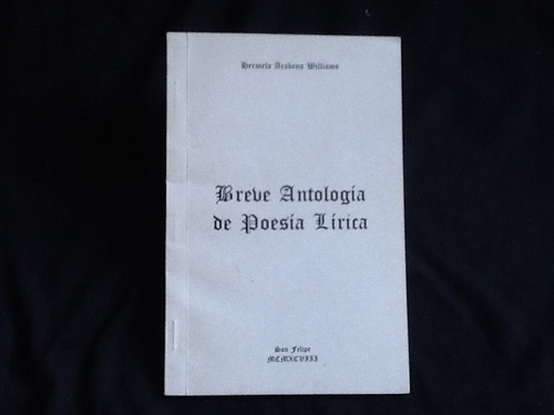 Hermelo Arabena - Antología Poesía Lírica 1998 Firmado