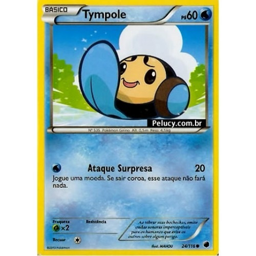Tympole - Pokémon Água Comum - 24/116 - Pokemon Card Game