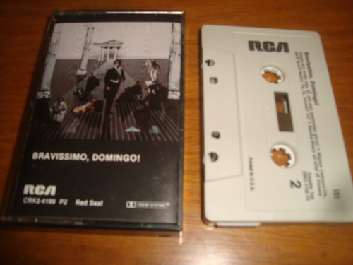 Placido Domingo - Bravissimo, Domingo!- Cassette Made In Usa