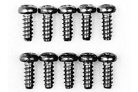 3x8mm Screws Titanium F/ Avante / Egress. Cod 53015. Tamiya.