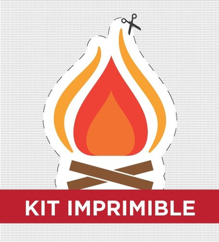 Kit Imprimible Fuego Y Agua Bautismo Golosinas Invitacion