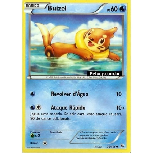 Buizel - Pokémon Água Comum - 28/106 - Pokemon Card Game