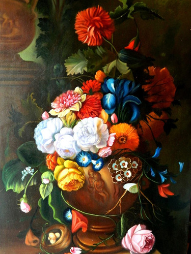 Hot Sale Hermosa Pintura Al Óleo Flores Y Rosas