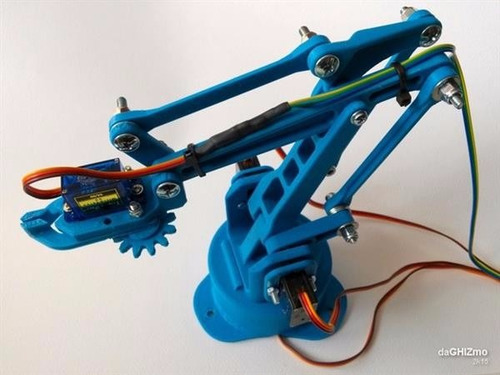 Brazo Robot Diy Incluye 4 Servos+arduino Uno 100% Envio Grat