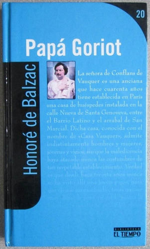 Papá Goriot - Honoré De Balzac - El Tiempo