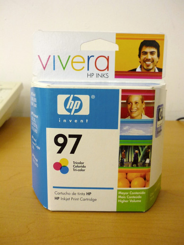 Cartucho De Tinta Hp 97 Vivera Tricolor, 14 Ml (c9363wl)