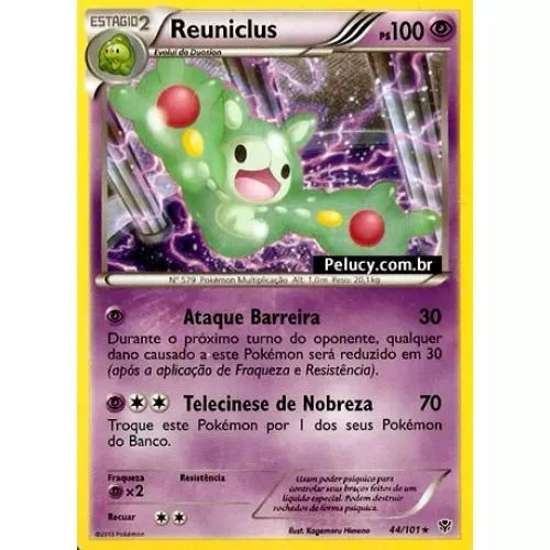 Reuniclus - Pokémon Psíquico Raro 44/101 - Pokemon Card Game
