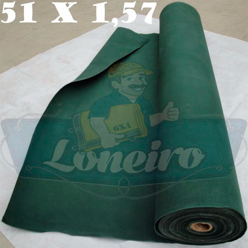 Bobina Verde Escuro Militar 51x1,57 Mt Lona Fio 8 De Algodão