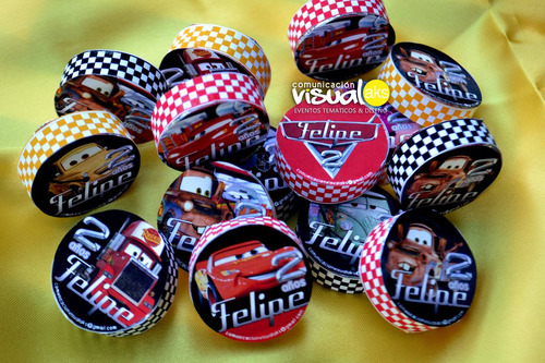 Candy Bar Cars Golosinas Personalizadas Rayo Mc Queen 90 Gol