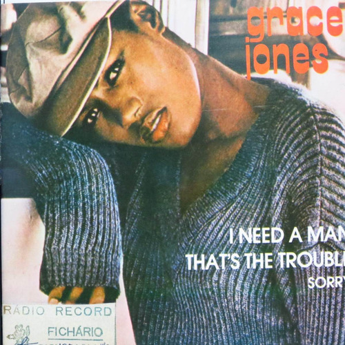 Grace Jones I Need Man Sorry That´s The  Compacto Vinil Raro