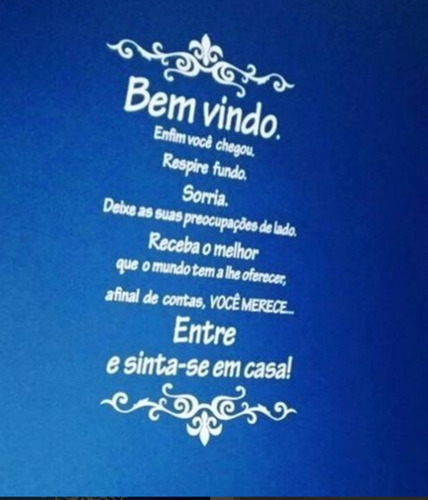 Adesivo De Parede Bem Vindo Para Sua Recepção Oferta De Hoje