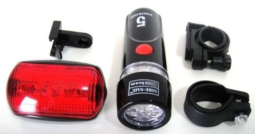 Kit Lanterna Farol Luz Iluminação Para Bike Bicicleta Led..