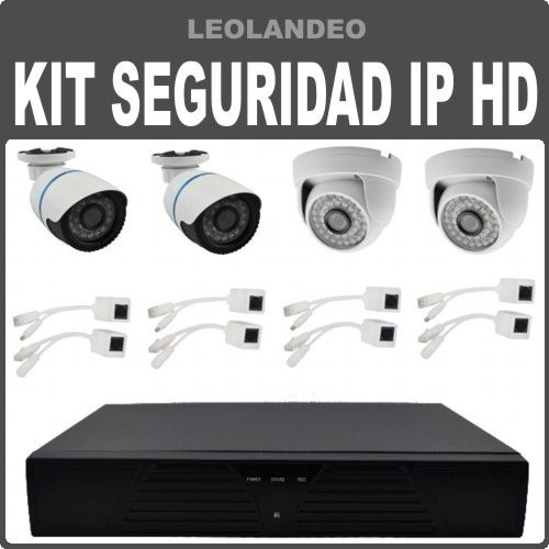 Kit De Seguridad Video Vigilancia Ip Hd P2p Onvif