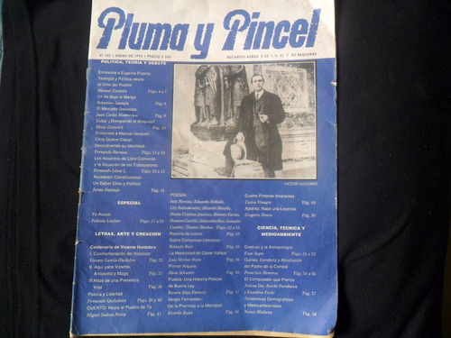 Revista Pluma Y Pincel Dedicado A Vicente García Huidobro 