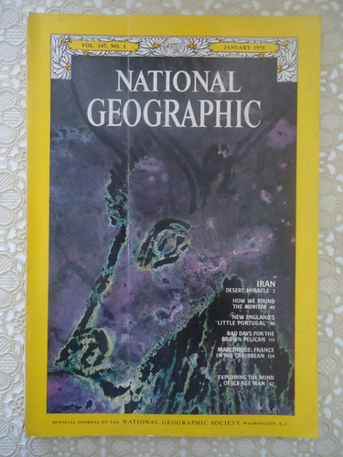 National Geographic #147, No 1, Ano 1975, Iran, Em Inglês