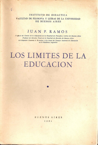 Los Limites De La Educacion - Ramos - Colombo