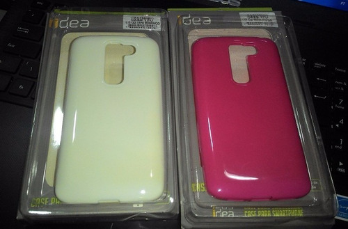 2 Capas Case Tpu LG G2 Mini Rosa E Branca