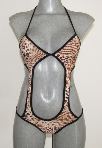 Body Bustier Spandex Estampado Leopardo 