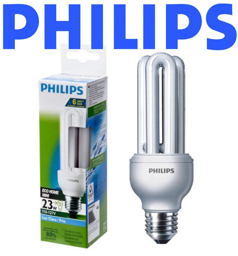 12 Lâmpadas Philips Eletrônica Fluorescente 23w Branca 127v