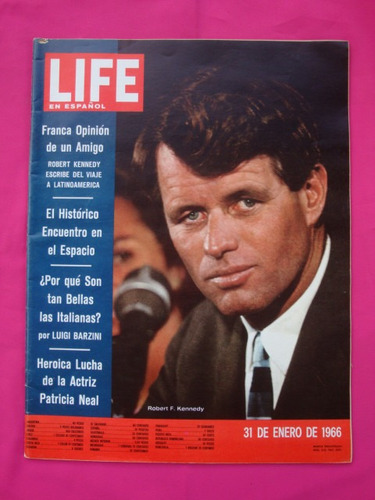 Revista Life Vol 27 N° 2 1966 Robert Kennedy Hazaña Gemini