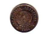 Moneda De Argentina * 1 Centavos* Año 1884 Cobre (Usado)