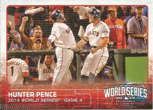 Barajita Hunter Pence Topps 2015 #09 Gigantes San Francisco