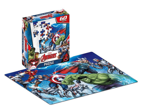 Avengers Rompecabezas Puzzle 60 Piezas Con Licencia Orig.