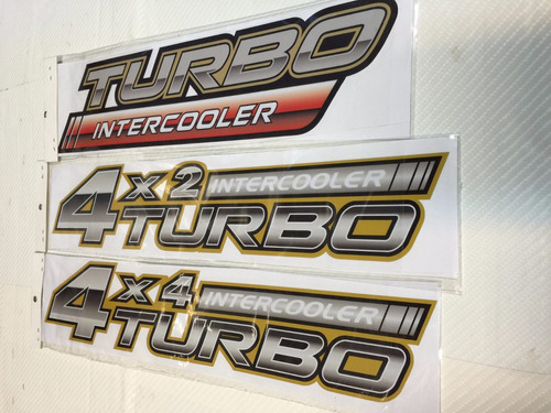 Sticker Calco Pegotin Vinilo 4x4 4x2 Turbo Intercooler Par