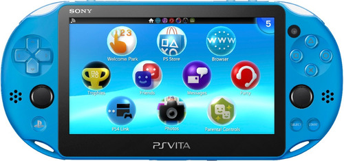 Consola Ps Vita Azul Wifi Pantalla Tactil Camara Ar Cards