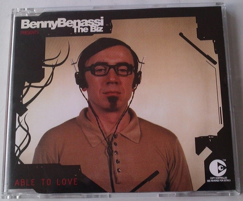 Benny Benassi Able To Love Cd Single Australiano 2003  