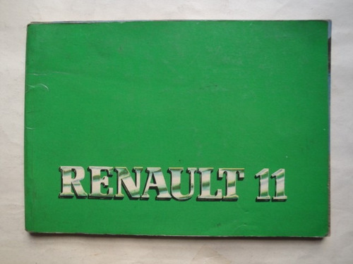 Manual De Usuario Guantera Renault 11 Ts Año 1985