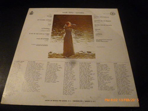 Vinilo Lp De Mari Trini --amores (u995
