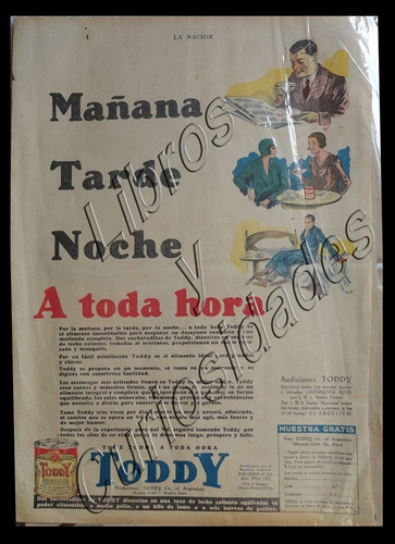 Afiche Antiguo Publicirario Toddy . 22476