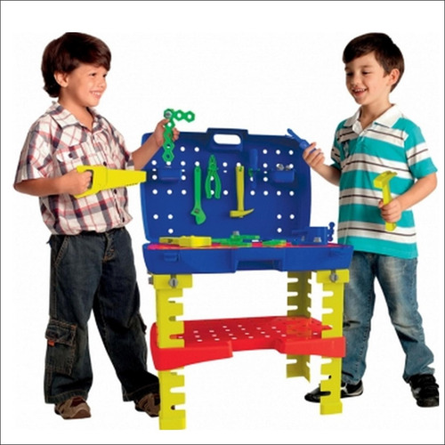 Maleta Banco Juego De Trabajo De Herramientas Niños + Acceso