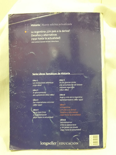 Imagen 2 de 2 de Historia 7 La Argentina Nueva Edicion Actualizada Longseller