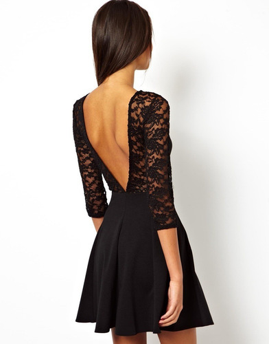 Imagem 2 de 3 de Vestido C/ Renda Elegante Importado Pronta Entrega No Brasil