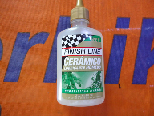 Aceite Lubricante Bicicleta Humedo Ceramic Finish Line 60 Ml - Racer Bikes