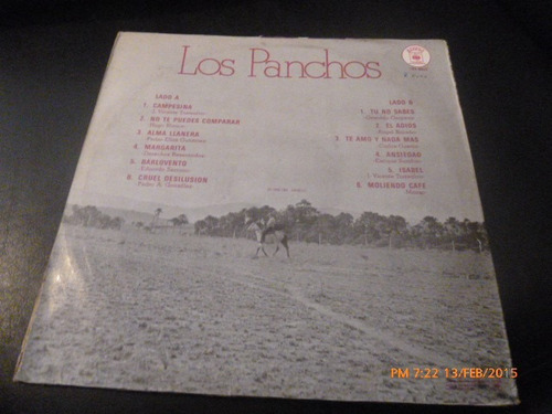 Vinilo Lp De Los Panchos - Alma Llanera (u400