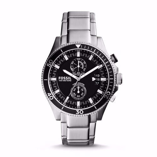 Relógio Fossil Masculino Cronografo Ch2935/1pn Aço