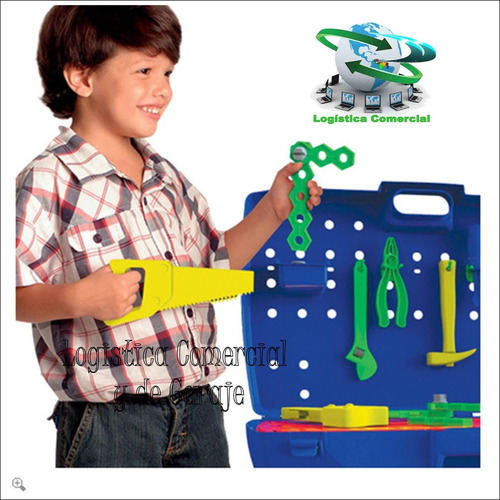 Maleta Banco Juego De Trabajo De Herramientas Niños + Acceso