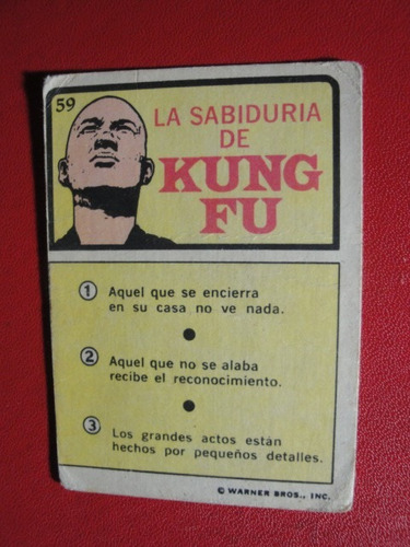 Figuritas Kung Fu Año 1974 Nº59