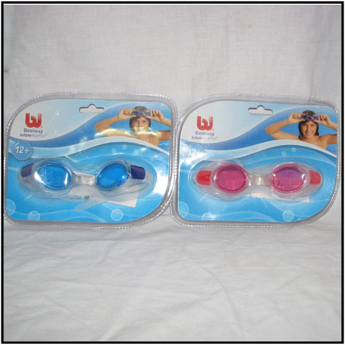 Imagen 6 de 9 de Lentes Natacion Policarbonato Cinta Silicon Piscina 21010