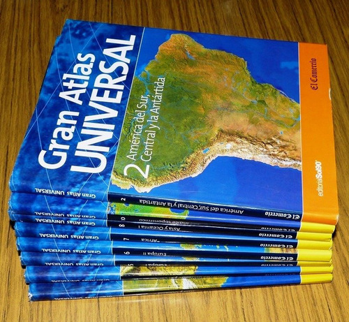 Gran Atlas Universal El Comercio 7 Tomos Geografías Países